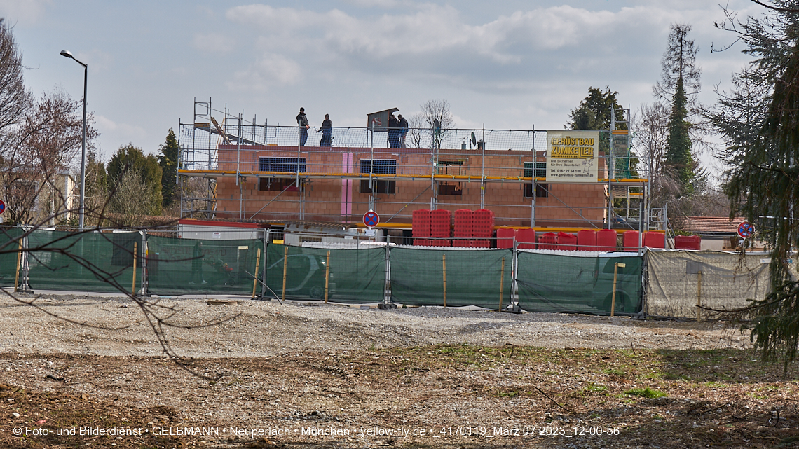 07.03.2023 - Baustelle Niederalmstrasse 16 in Neuperlach